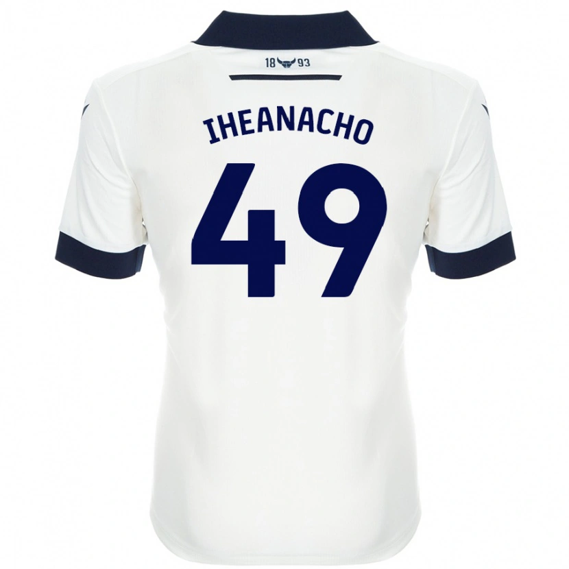 Danxen Kinder Josh Iheanacho #49 Weiß Marineblau Auswärtstrikot Trikot 2024/25 T-Shirt Schweiz