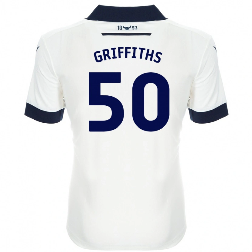 Danxen Kinder Louis Griffiths #50 Weiß Marineblau Auswärtstrikot Trikot 2024/25 T-Shirt Schweiz