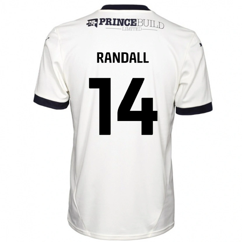 Danxen Kinder Joel Randall #14 Cremeweiß Schwarz Auswärtstrikot Trikot 2024/25 T-Shirt Schweiz