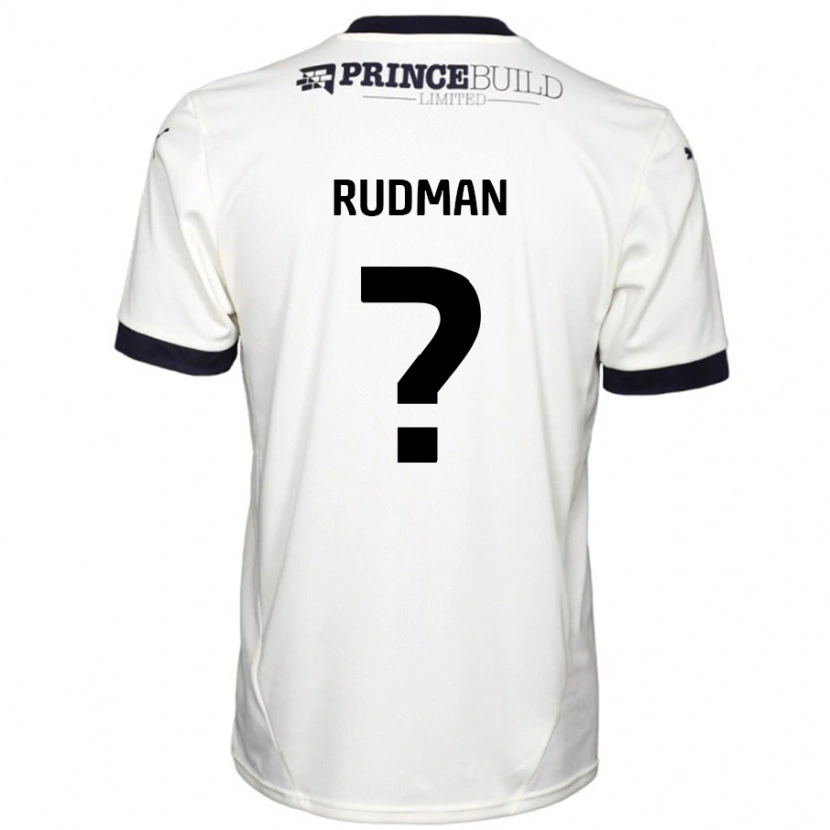 Danxen Kinder Nathan Rudman #0 Cremeweiß Schwarz Auswärtstrikot Trikot 2024/25 T-Shirt Schweiz