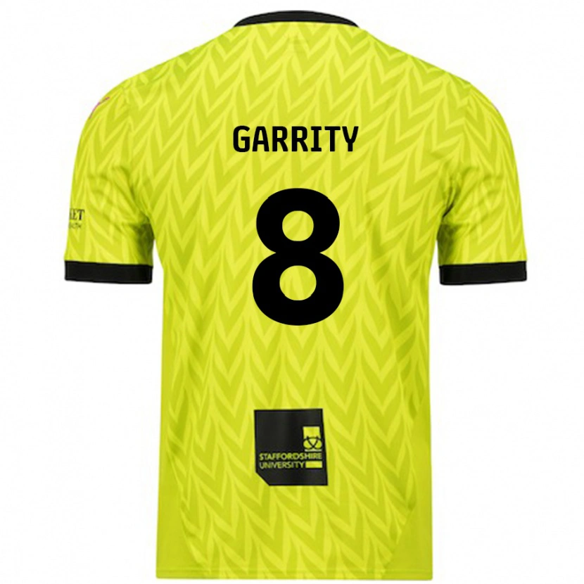 Danxen Kinder Ben Garrity #8 Fluoreszierend Grün Auswärtstrikot Trikot 2024/25 T-Shirt Schweiz