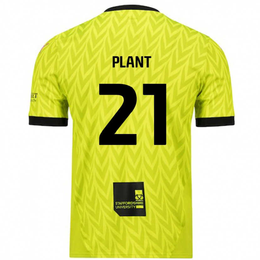 Danxen Kinder James Plant #21 Fluoreszierend Grün Auswärtstrikot Trikot 2024/25 T-Shirt Schweiz