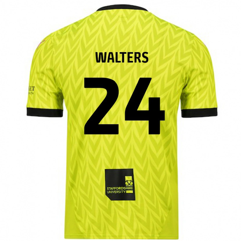 Danxen Kinder Rhys Walters #24 Fluoreszierend Grün Auswärtstrikot Trikot 2024/25 T-Shirt Schweiz