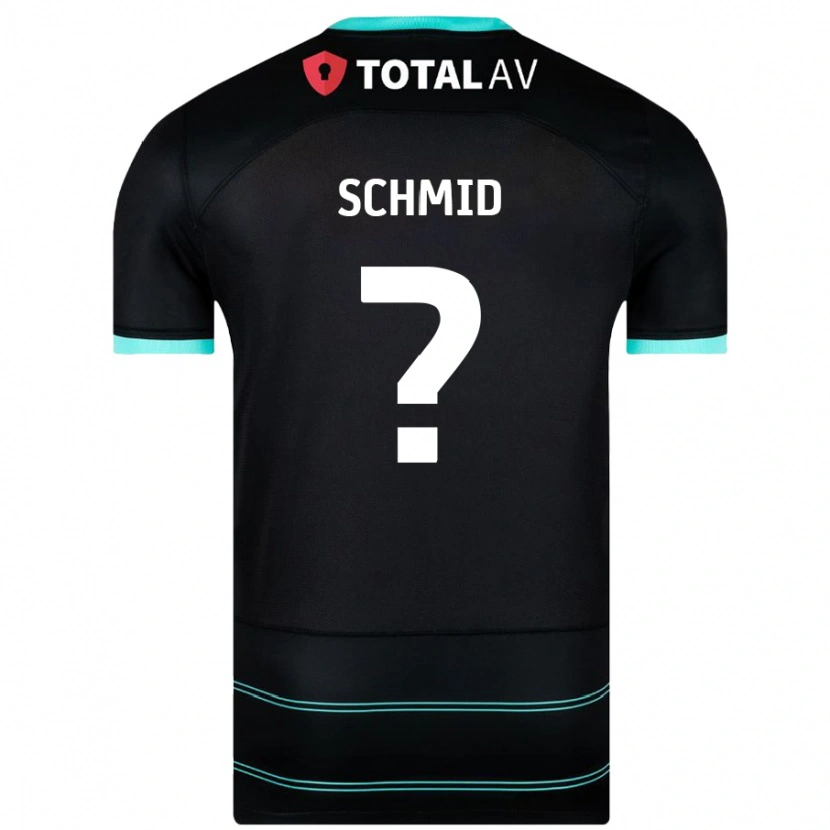 Danxen Kinder Nicolas Schmid #0 Schwarz Auswärtstrikot Trikot 2024/25 T-Shirt Schweiz