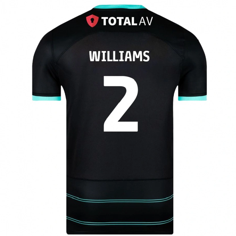 Danxen Kinder Jordan Williams #2 Schwarz Auswärtstrikot Trikot 2024/25 T-Shirt Schweiz