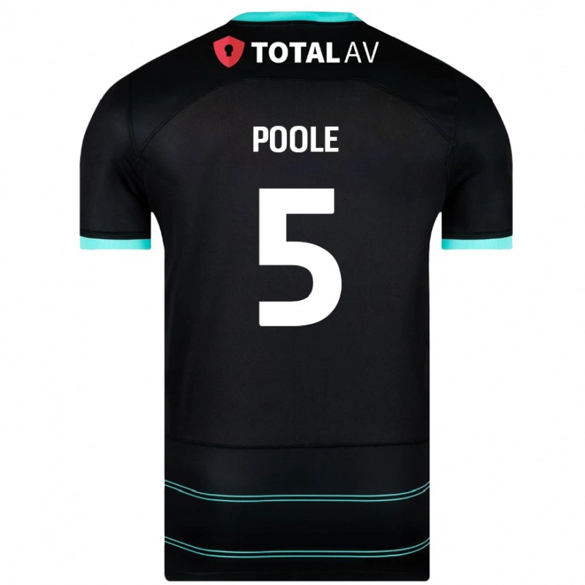 Danxen Kinder Regan Poole #5 Schwarz Auswärtstrikot Trikot 2024/25 T-Shirt Schweiz