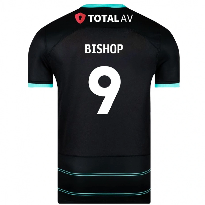 Danxen Kinder Colby Bishop #9 Schwarz Auswärtstrikot Trikot 2024/25 T-Shirt Schweiz