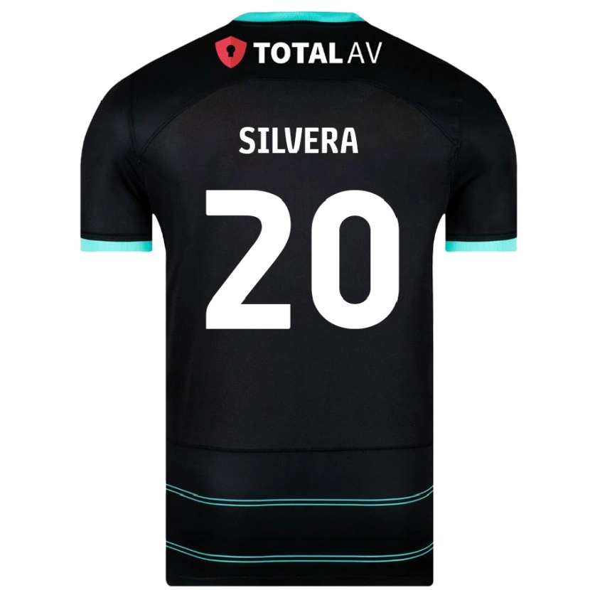 Danxen Kinder Sam Silvera #20 Schwarz Auswärtstrikot Trikot 2024/25 T-Shirt Schweiz