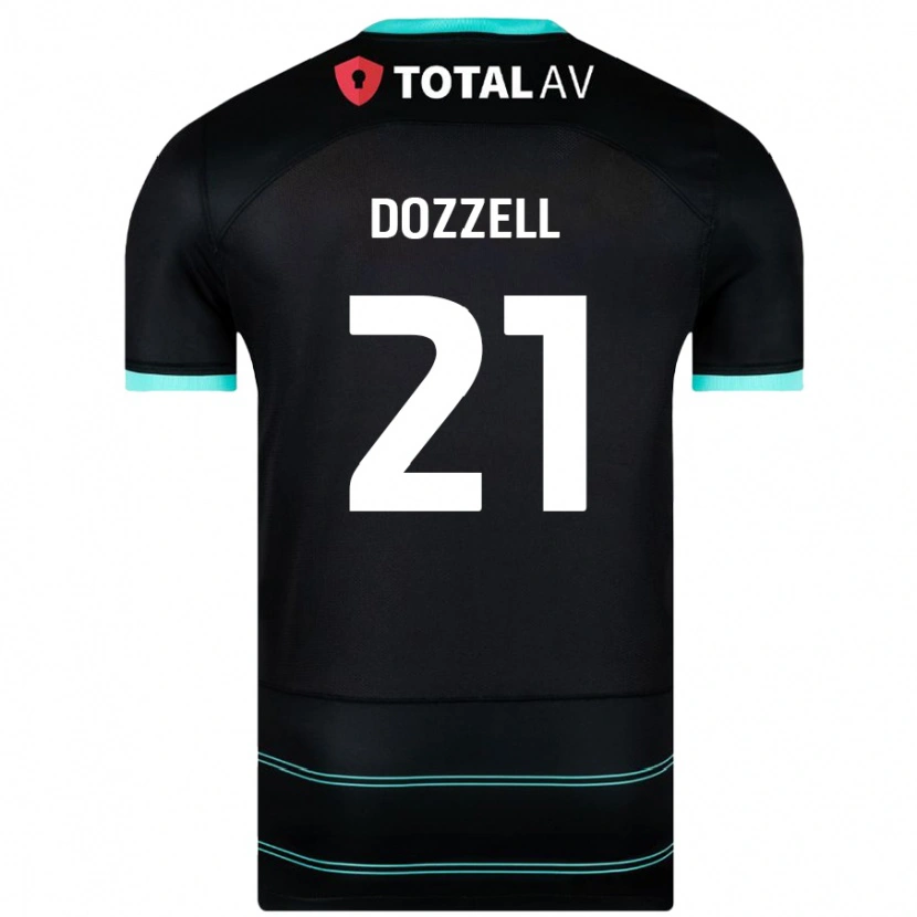 Danxen Kinder Andre Dozzell #21 Schwarz Auswärtstrikot Trikot 2024/25 T-Shirt Schweiz