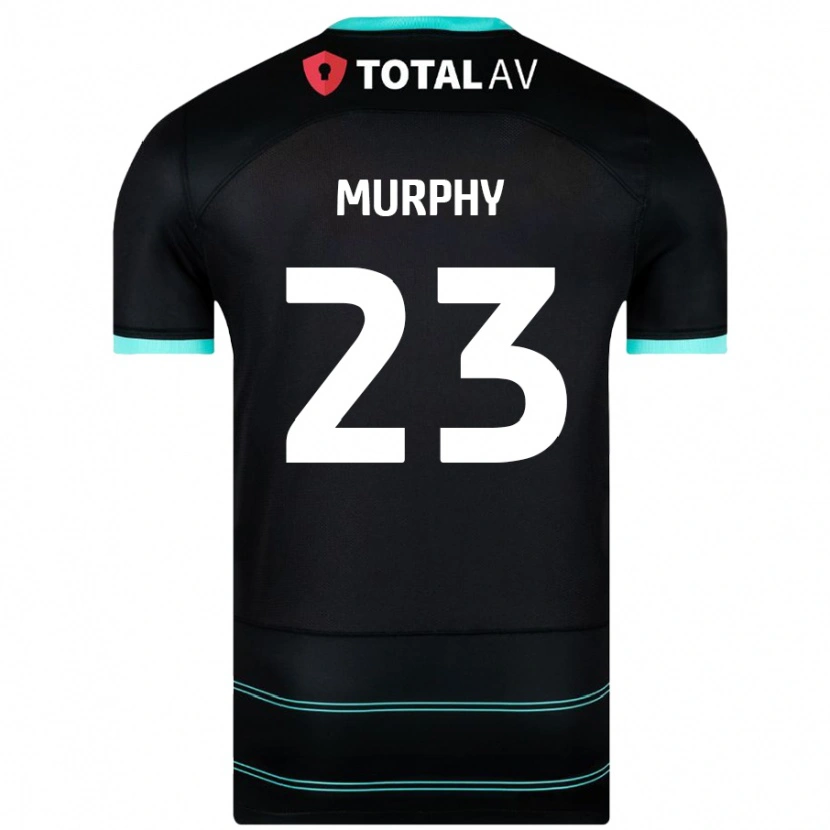 Danxen Kinder Josh Murphy #23 Schwarz Auswärtstrikot Trikot 2024/25 T-Shirt Schweiz