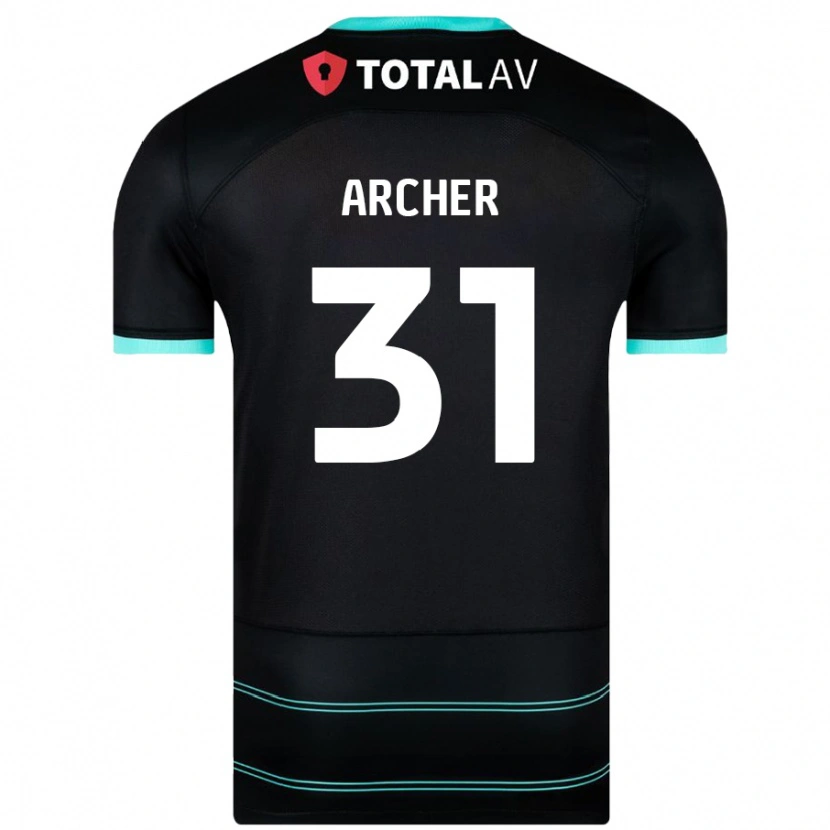 Danxen Kinder Jordan Archer #31 Schwarz Auswärtstrikot Trikot 2024/25 T-Shirt Schweiz