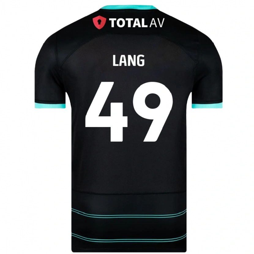 Danxen Kinder Callum Lang #49 Schwarz Auswärtstrikot Trikot 2024/25 T-Shirt Schweiz