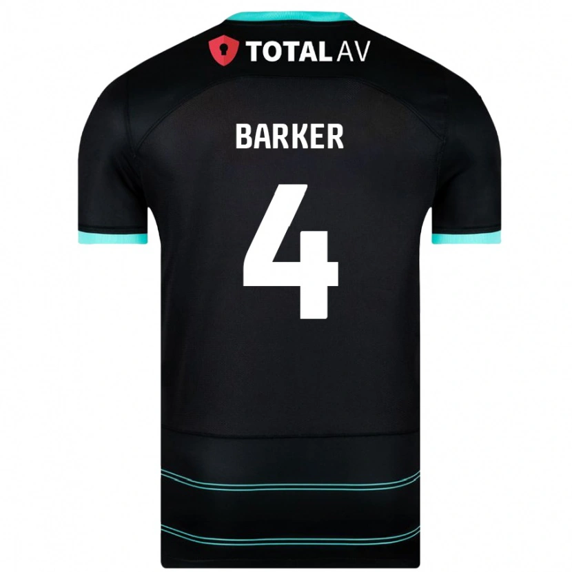 Danxen Kinder Sophie Barker #4 Schwarz Auswärtstrikot Trikot 2024/25 T-Shirt Schweiz