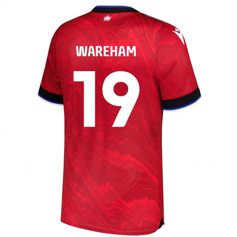 Danxen Kinder Jayden Wareham #19 Rot Schwarz Auswärtstrikot Trikot 2024/25 T-Shirt Schweiz