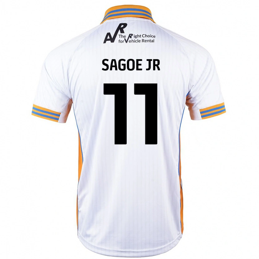 Danxen Kinder Charles Sagoe Jr #11 Weiß Auswärtstrikot Trikot 2024/25 T-Shirt Schweiz