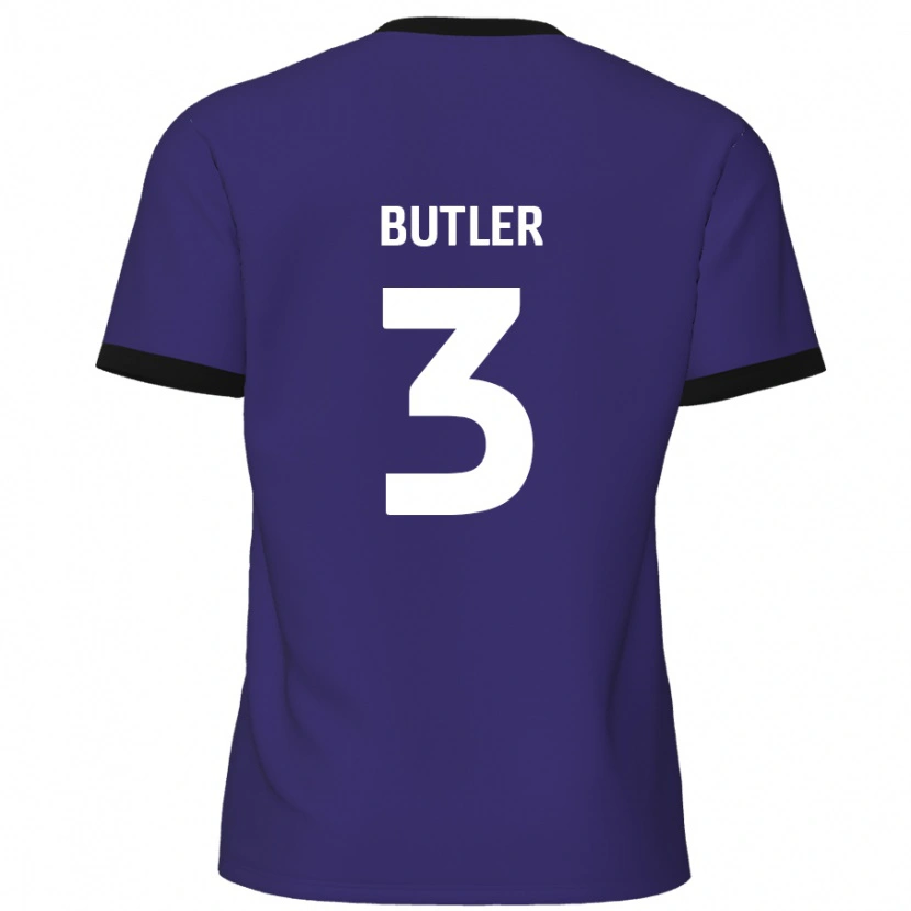 Danxen Kinder Dan Butler #3 Lila Auswärtstrikot Trikot 2024/25 T-Shirt Schweiz