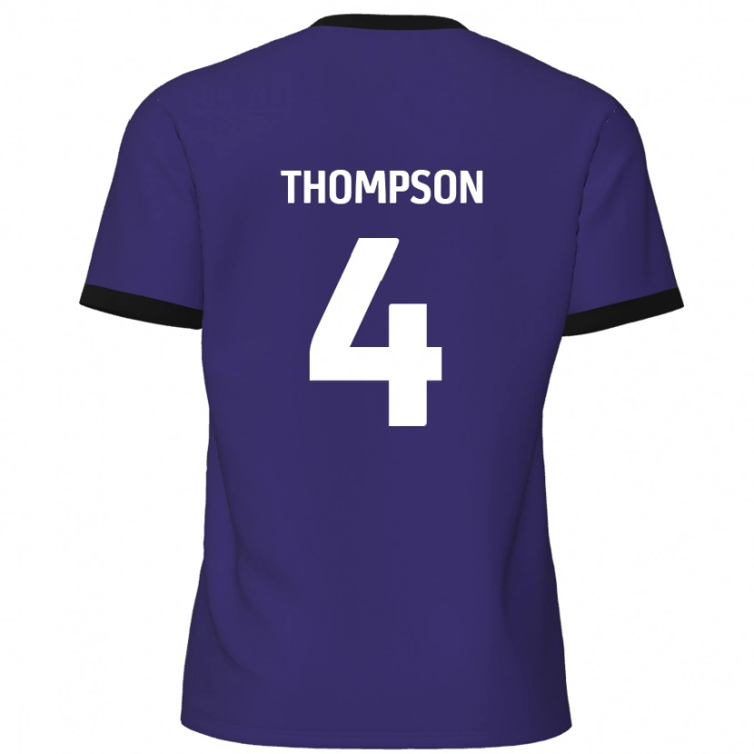 Danxen Kinder Nathan Thompson #4 Lila Auswärtstrikot Trikot 2024/25 T-Shirt Schweiz