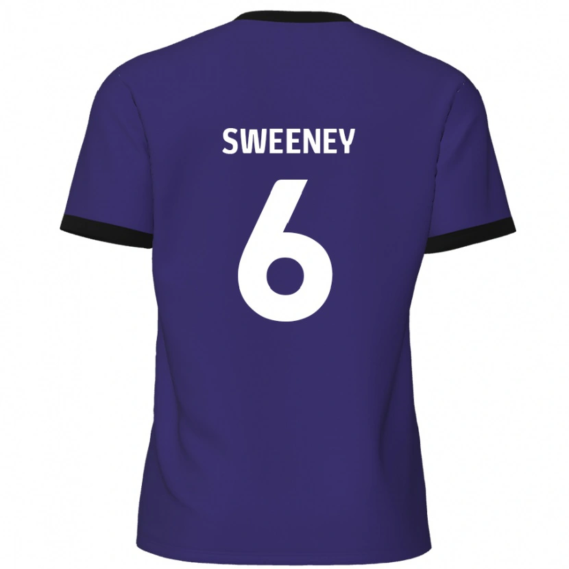 Danxen Kinder Dan Sweeney #6 Lila Auswärtstrikot Trikot 2024/25 T-Shirt Schweiz