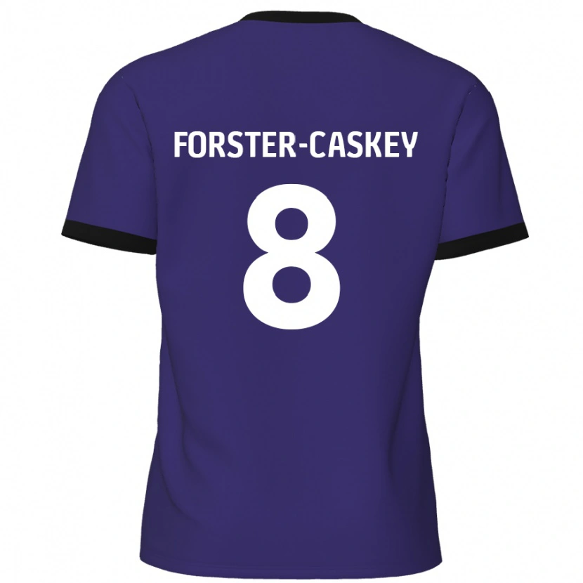 Danxen Kinder Jake Forster-Caskey #8 Lila Auswärtstrikot Trikot 2024/25 T-Shirt Schweiz