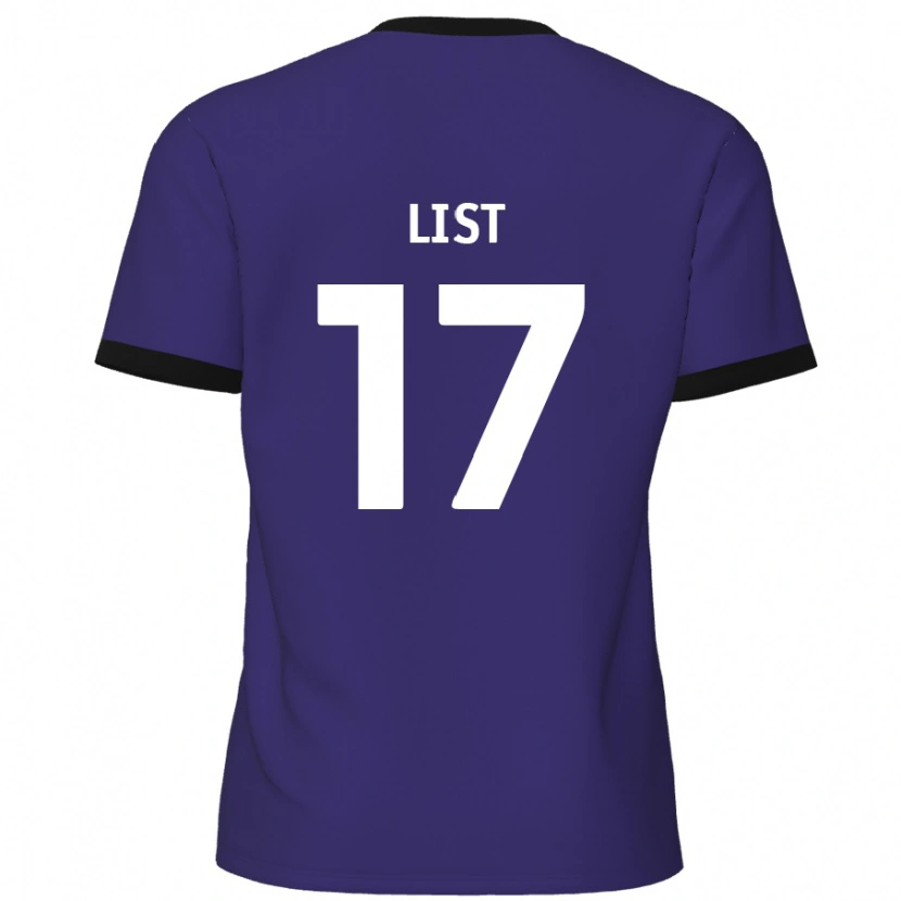 Danxen Kinder Elliott List #17 Lila Auswärtstrikot Trikot 2024/25 T-Shirt Schweiz