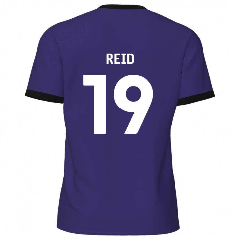 Danxen Kinder Jamie Reid #19 Lila Auswärtstrikot Trikot 2024/25 T-Shirt Schweiz