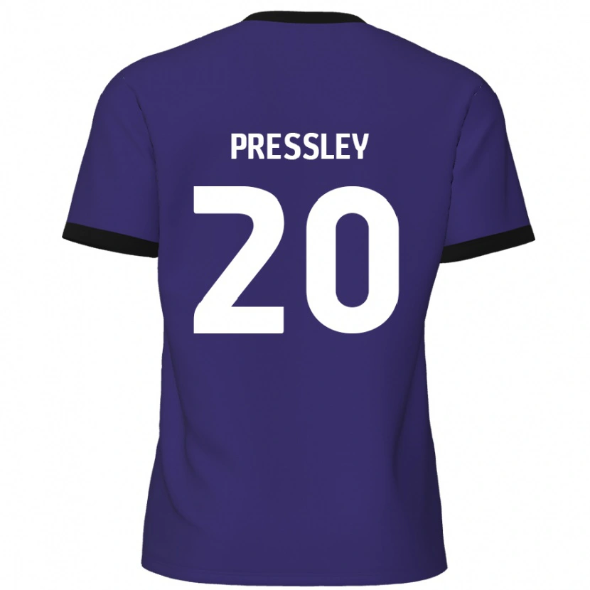 Danxen Kinder Aaron Pressley #20 Lila Auswärtstrikot Trikot 2024/25 T-Shirt Schweiz