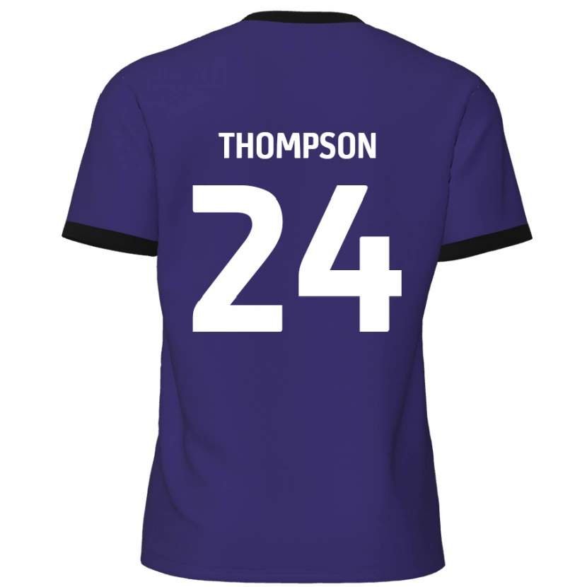 Danxen Kinder Ben Thompson #24 Lila Auswärtstrikot Trikot 2024/25 T-Shirt Schweiz