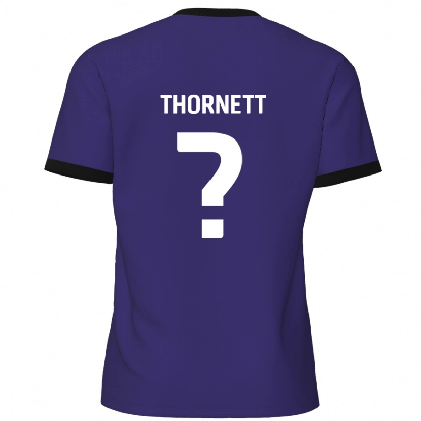 Danxen Kinder Alfie Thornett #0 Lila Auswärtstrikot Trikot 2024/25 T-Shirt Schweiz