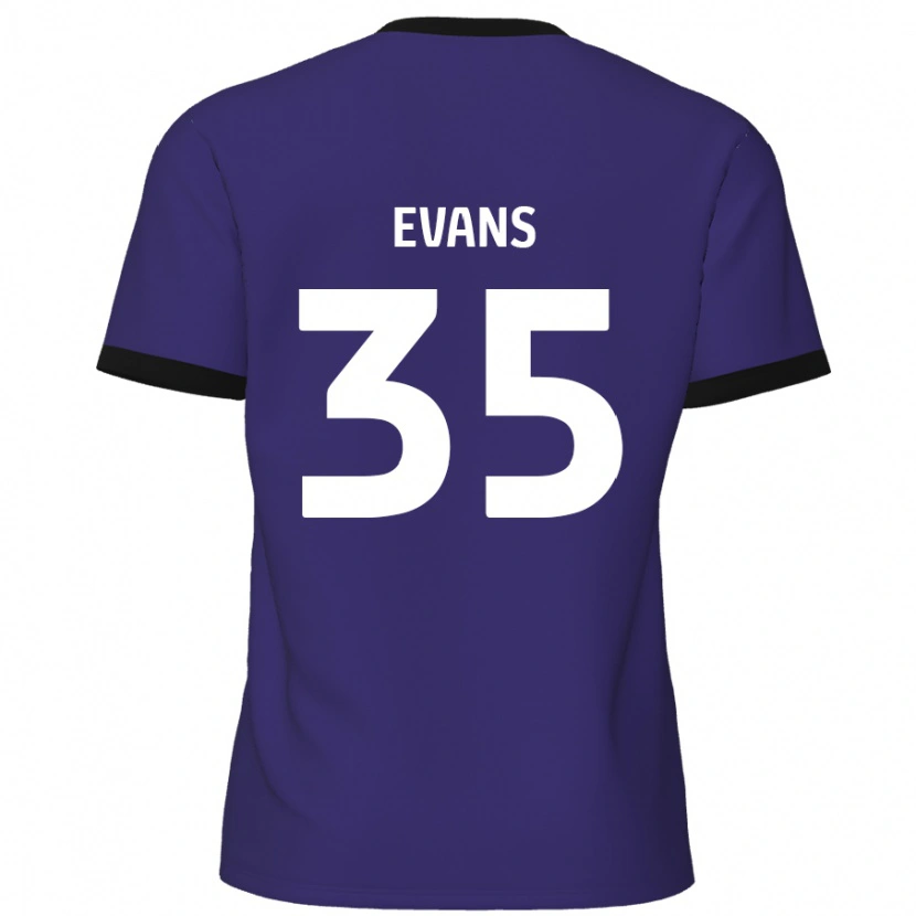 Danxen Kinder Makise Evans #35 Lila Auswärtstrikot Trikot 2024/25 T-Shirt Schweiz