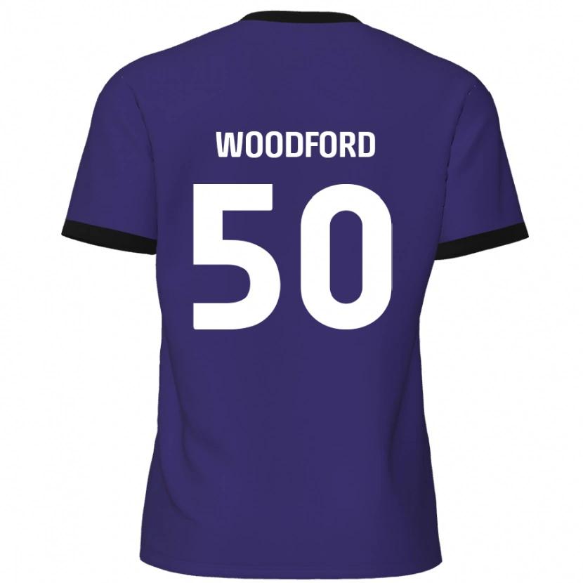 Danxen Kinder Max Woodford #50 Lila Auswärtstrikot Trikot 2024/25 T-Shirt Schweiz