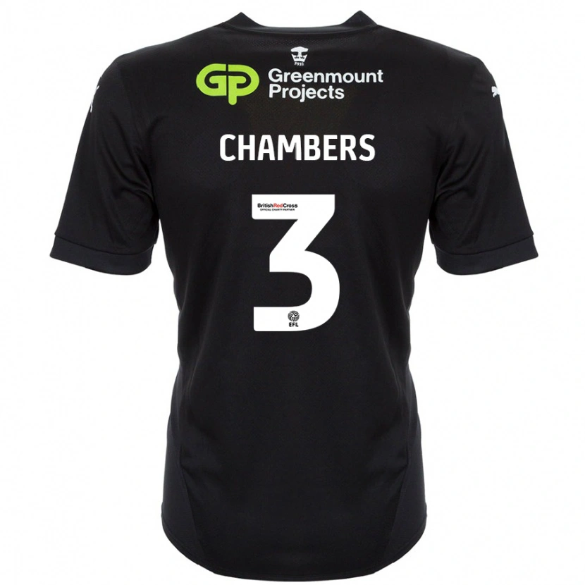 Danxen Kinder Luke Chambers #3 Schwarz Auswärtstrikot Trikot 2024/25 T-Shirt Schweiz