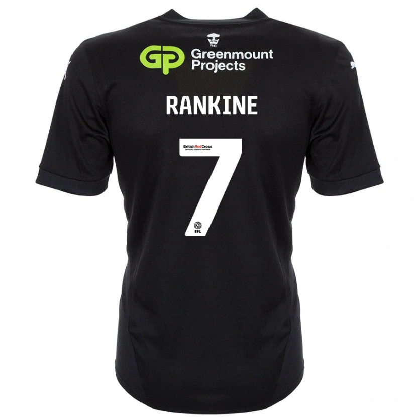 Danxen Kinder Dion Rankine #7 Schwarz Auswärtstrikot Trikot 2024/25 T-Shirt Schweiz