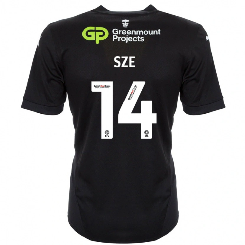 Danxen Kinder Chris Sze #14 Schwarz Auswärtstrikot Trikot 2024/25 T-Shirt Schweiz