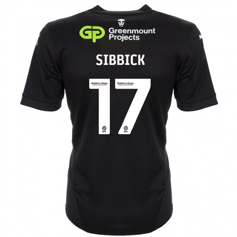 Danxen Kinder Toby Sibbick #17 Schwarz Auswärtstrikot Trikot 2024/25 T-Shirt Schweiz