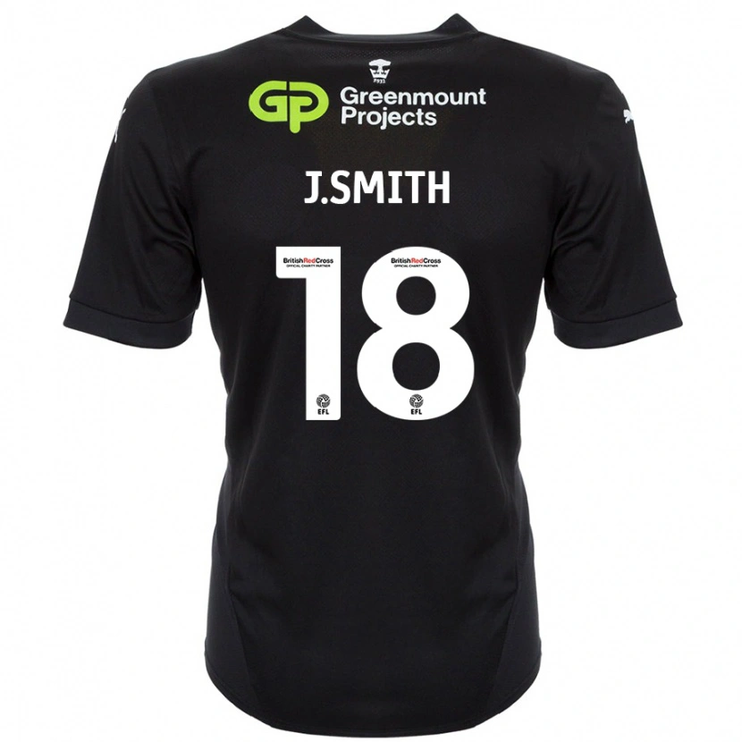 Danxen Kinder Jonny Smith #18 Schwarz Auswärtstrikot Trikot 2024/25 T-Shirt Schweiz