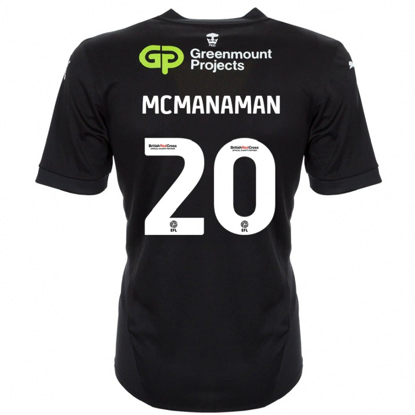 Danxen Kinder Callum Mcmanaman #20 Schwarz Auswärtstrikot Trikot 2024/25 T-Shirt Schweiz