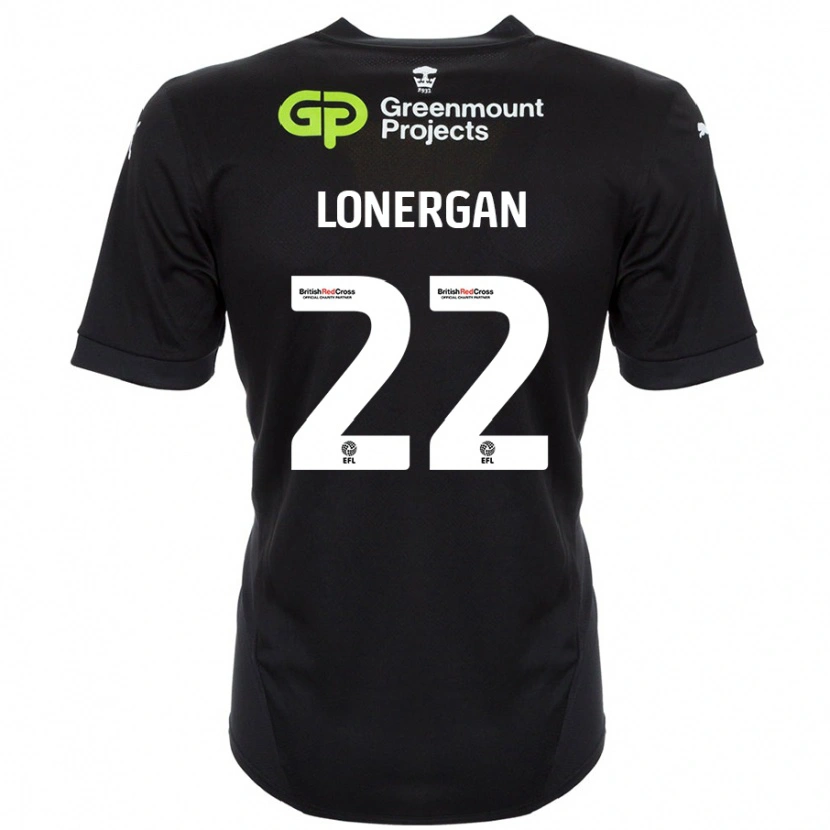 Danxen Kinder Andy Lonergan #22 Schwarz Auswärtstrikot Trikot 2024/25 T-Shirt Schweiz