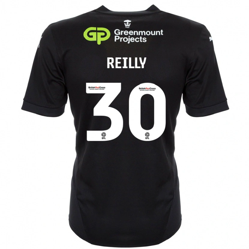 Danxen Kinder Jack Reilly #30 Schwarz Auswärtstrikot Trikot 2024/25 T-Shirt Schweiz