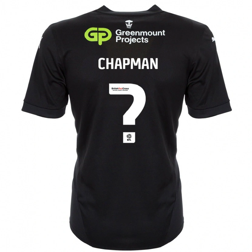 Danxen Kinder Llyton Chapman #0 Schwarz Auswärtstrikot Trikot 2024/25 T-Shirt Schweiz