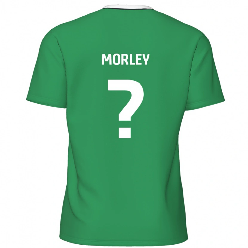 Danxen Kinder Aaron Morley #0 Grün Weiße Streifen Auswärtstrikot Trikot 2024/25 T-Shirt Schweiz