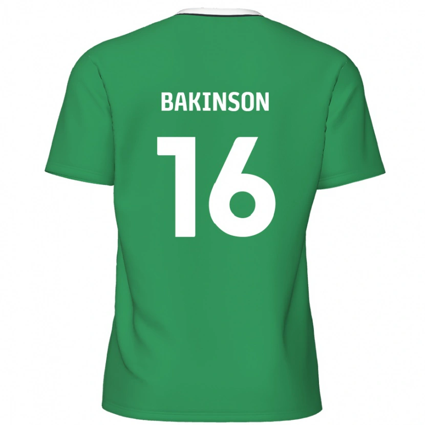 Danxen Kinder Tyreeq Bakinson #16 Grün Weiße Streifen Auswärtstrikot Trikot 2024/25 T-Shirt Schweiz