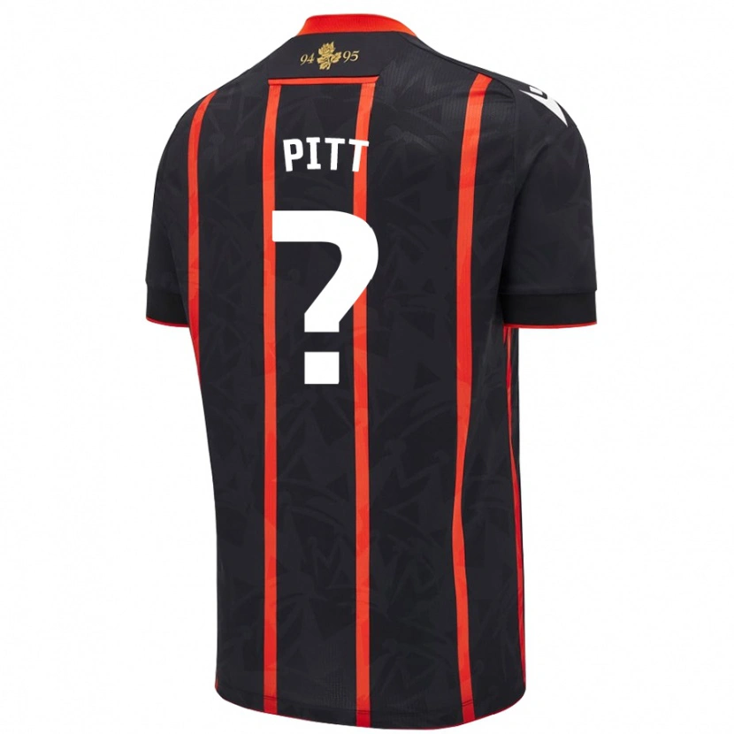 Danxen Kinder Theo Pitt #0 Schwarz Rot Auswärtstrikot Trikot 2024/25 T-Shirt Schweiz