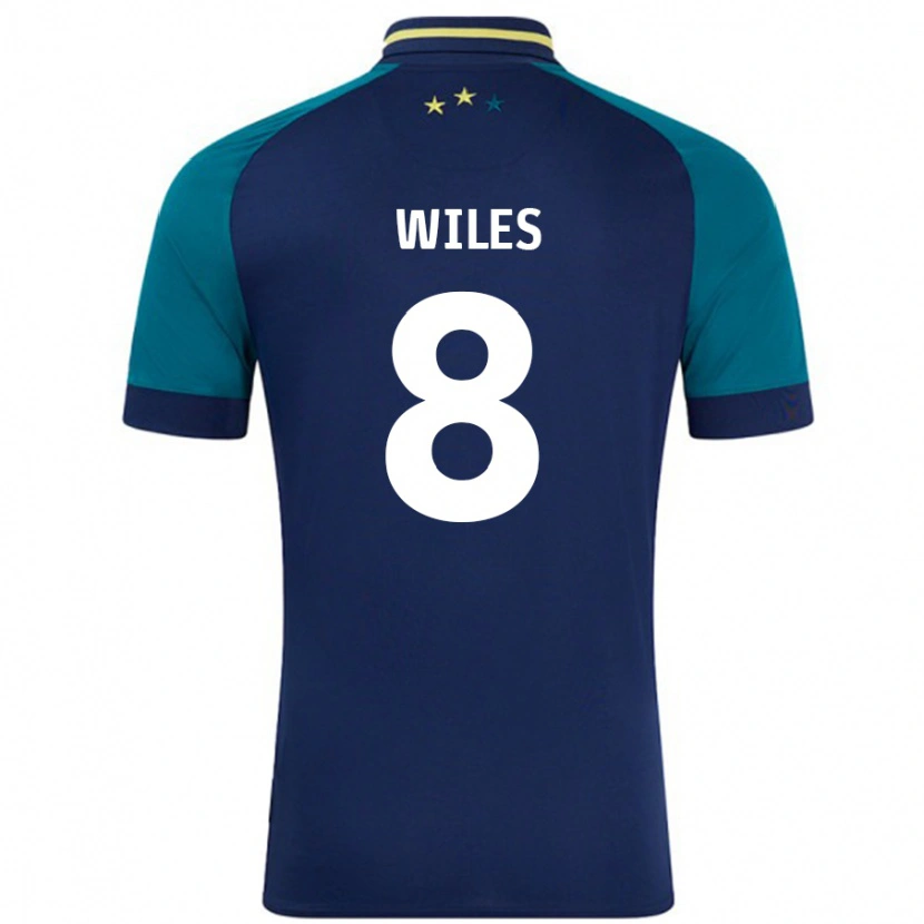 Danxen Kinder Ben Wiles #8 Marine Dunkelgrün Auswärtstrikot Trikot 2024/25 T-Shirt Schweiz