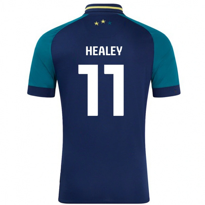 Danxen Kinder Rhys Healey #11 Marine Dunkelgrün Auswärtstrikot Trikot 2024/25 T-Shirt Schweiz