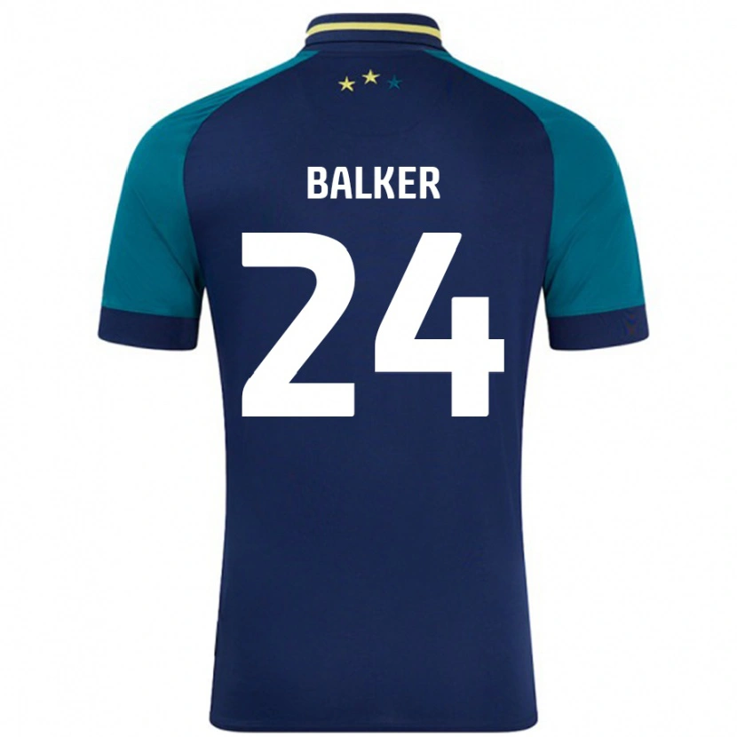 Danxen Kinder Radinio Balker #24 Marine Dunkelgrün Auswärtstrikot Trikot 2024/25 T-Shirt Schweiz