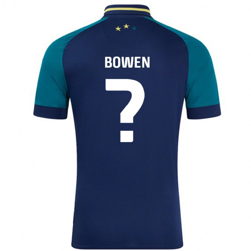 Danxen Kinder Staitham Bowen #0 Marine Dunkelgrün Auswärtstrikot Trikot 2024/25 T-Shirt Schweiz