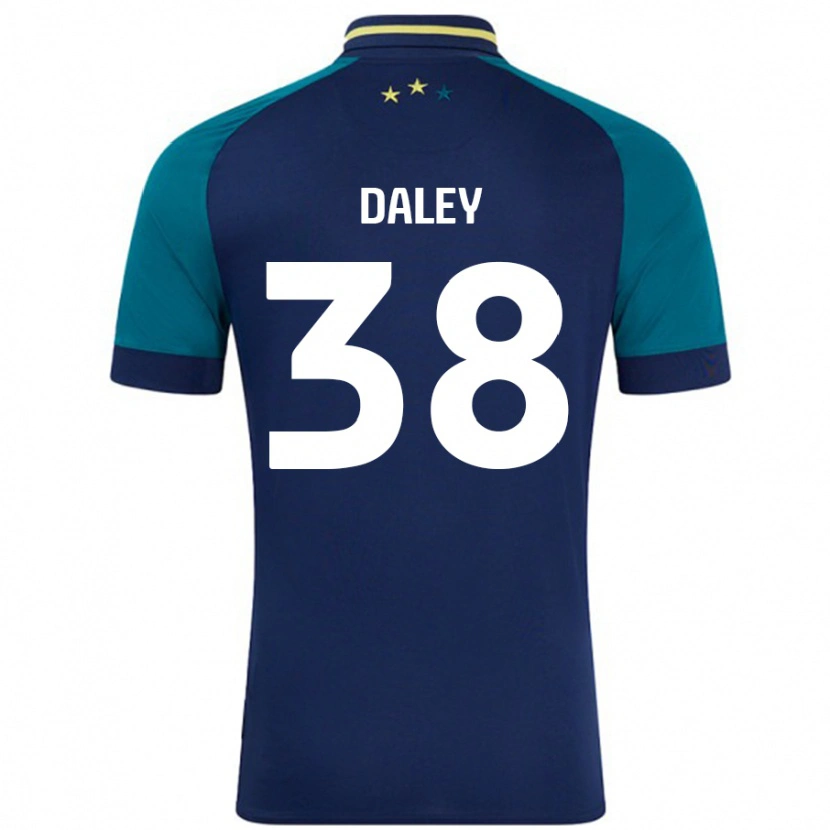 Danxen Kinder Luke Daley #38 Marine Dunkelgrün Auswärtstrikot Trikot 2024/25 T-Shirt Schweiz