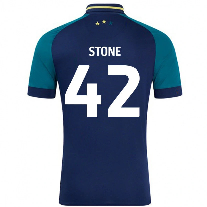 Danxen Kinder Michael Stone #42 Marine Dunkelgrün Auswärtstrikot Trikot 2024/25 T-Shirt Schweiz