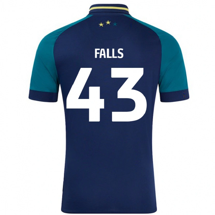 Danxen Kinder Conor Falls #43 Marine Dunkelgrün Auswärtstrikot Trikot 2024/25 T-Shirt Schweiz