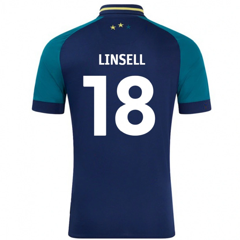 Danxen Kinder Alice Linsell #18 Marine Dunkelgrün Auswärtstrikot Trikot 2024/25 T-Shirt Schweiz